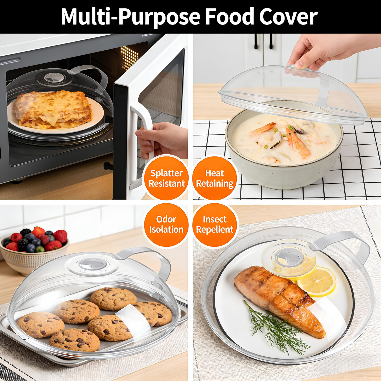 ClearGuard Microwave Splatter Cover