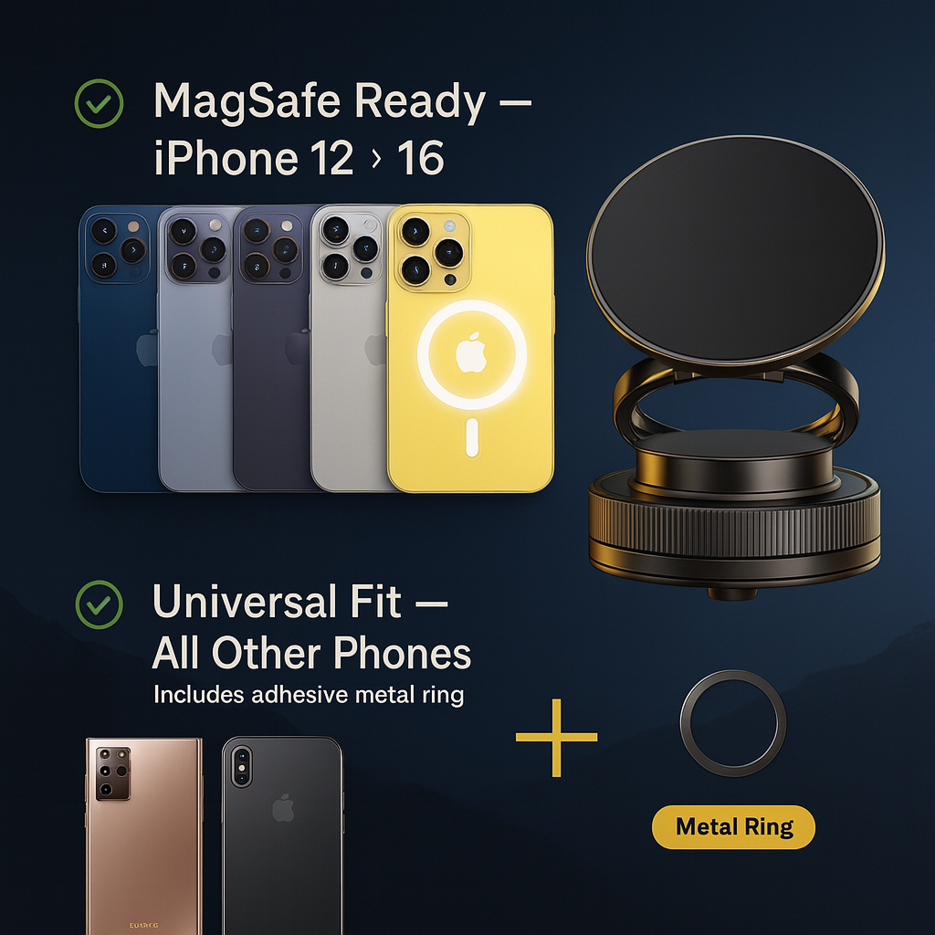 Dealz Dive Online Store MagMount PRO Car Phone Mount Magnetic Black