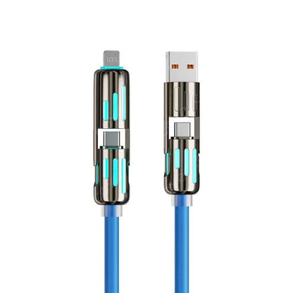 ChargeMax 4X 4-in-1 Charging Cable 6.6ft Black
