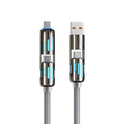 ChargeMax 4X 4-in-1 Charging Cable 6.6ft Black