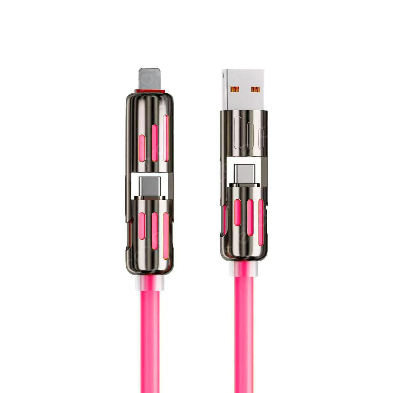 ChargeMax 4X 4-in-1 Charging Cable 6.6ft Black