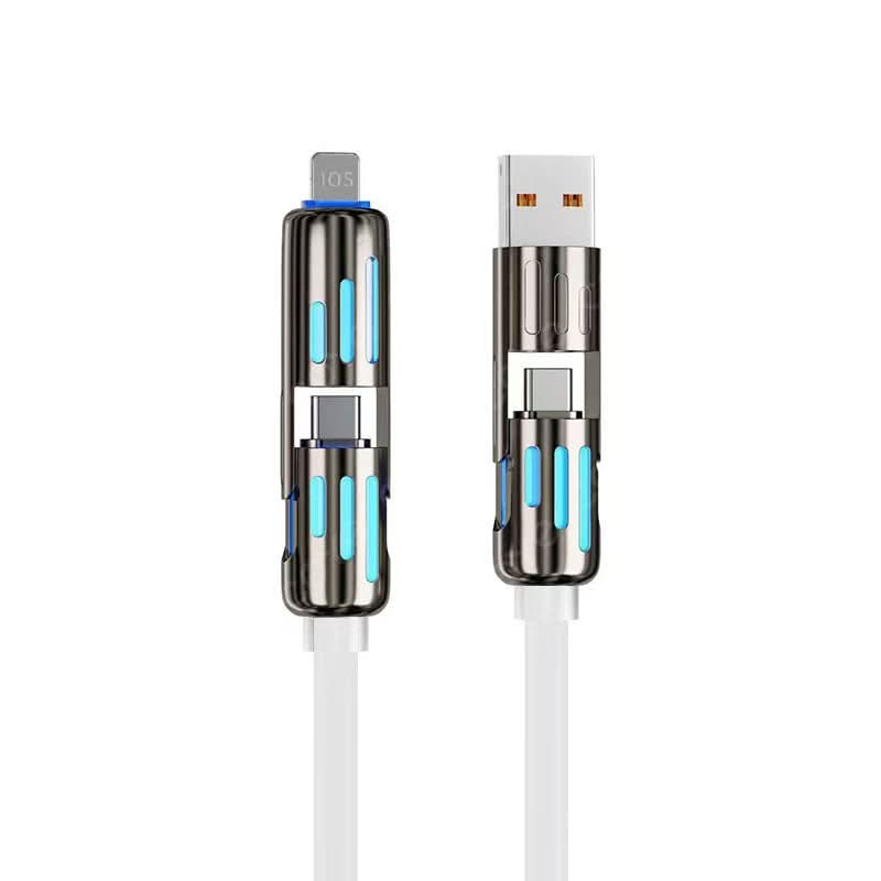 ChargeMax 4X 4-in-1 Charging Cable 6.6ft Black