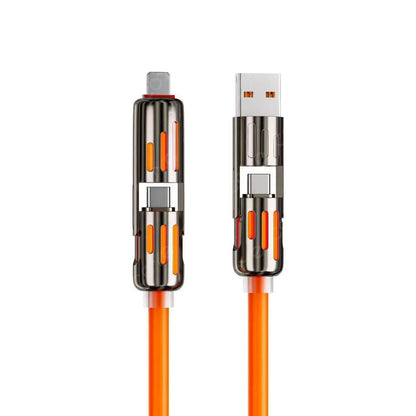 ChargeMax 4X 4-in-1 Charging Cable 6.6ft Black